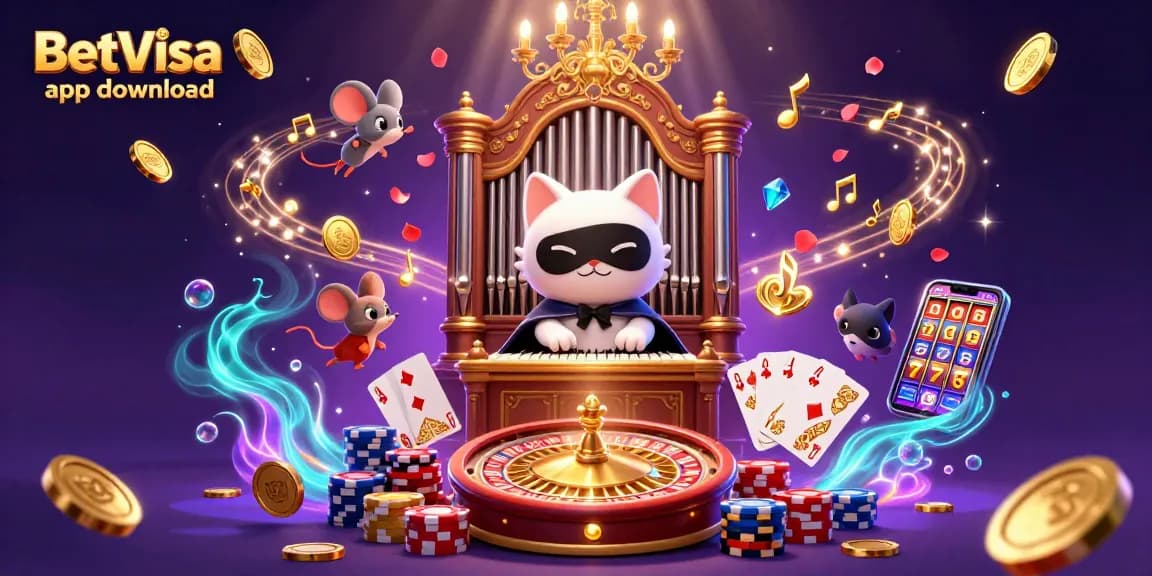 Get ready to win with the BetVisa app download, featuring lively casino game elements and vibrant characters.