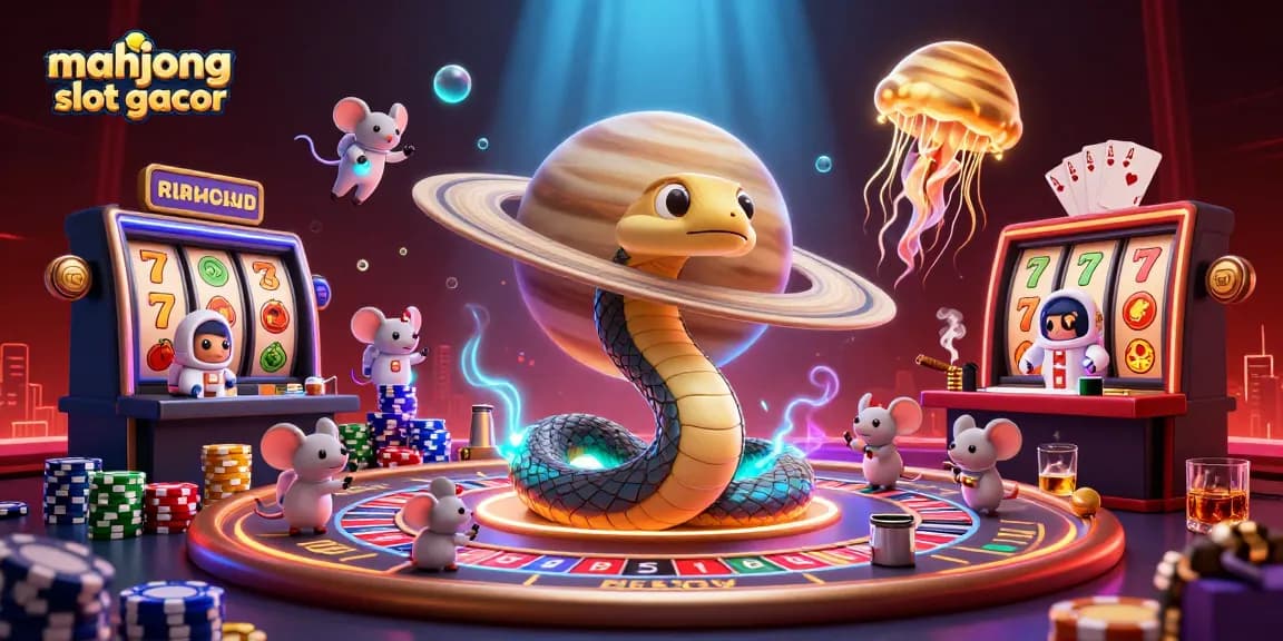 Engage with the mahjong slot gacor scene where players bet amidst vibrant casino elements featuring rich graphics.