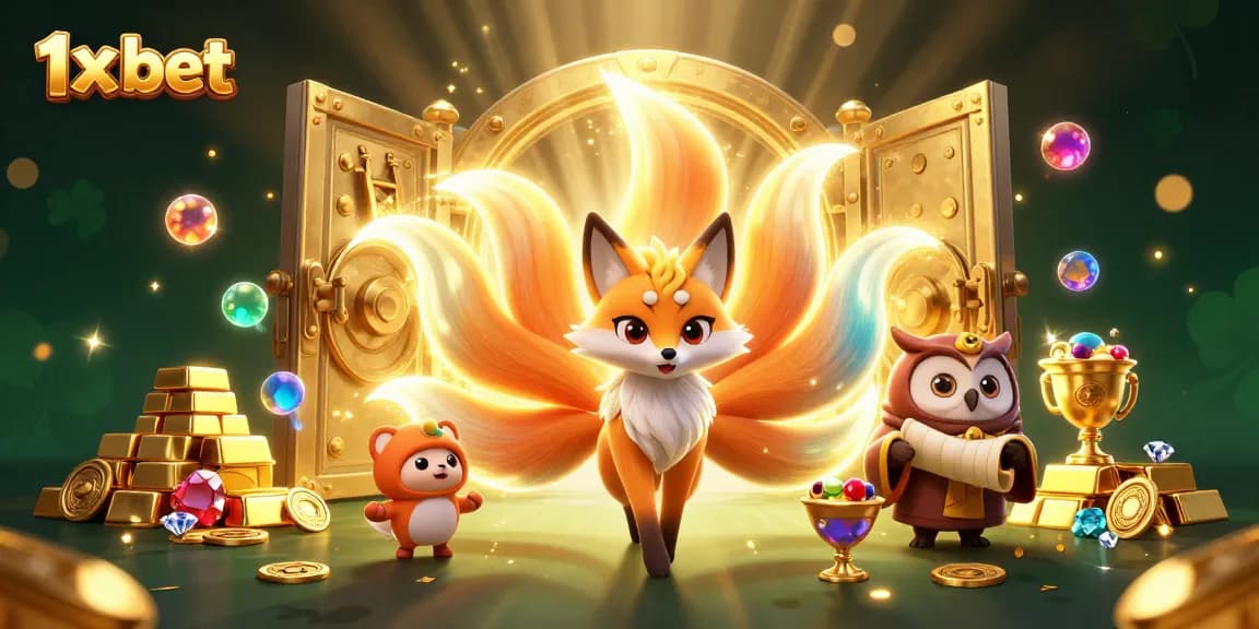 Experience thrilling 1x bet odds with a vivid 3D casino fantasy illustration featuring sparkling treasures.