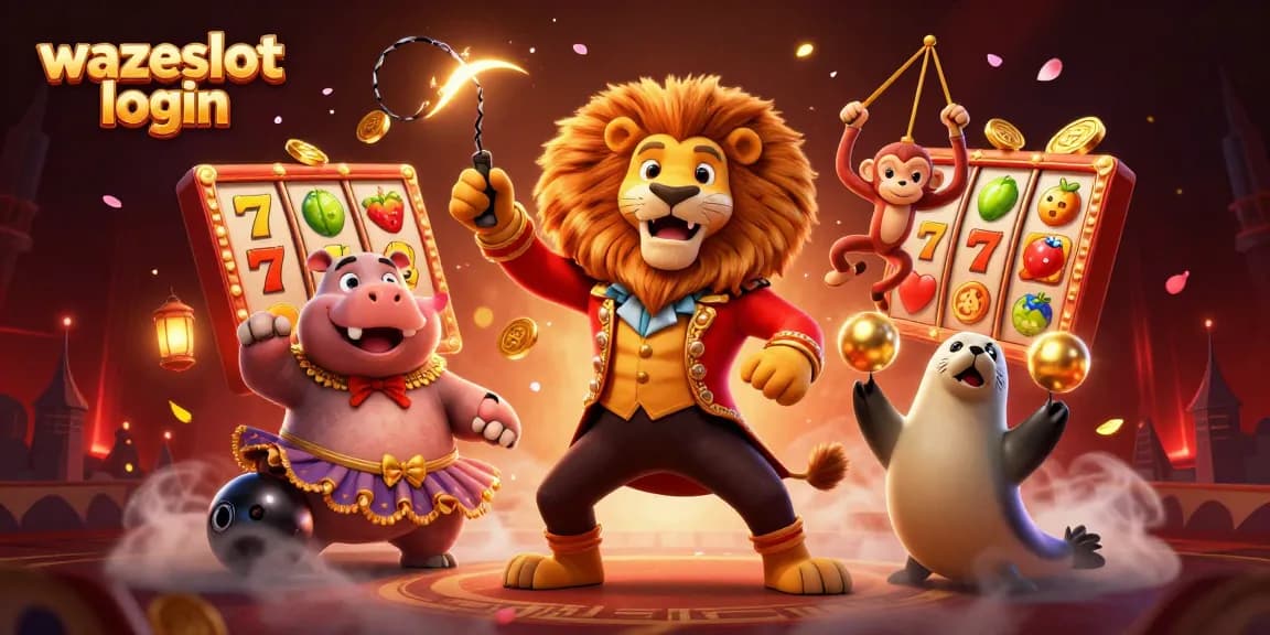 Engage with WAZESLOT login as players spin slot reels with vibrant fruits and jackpots.
