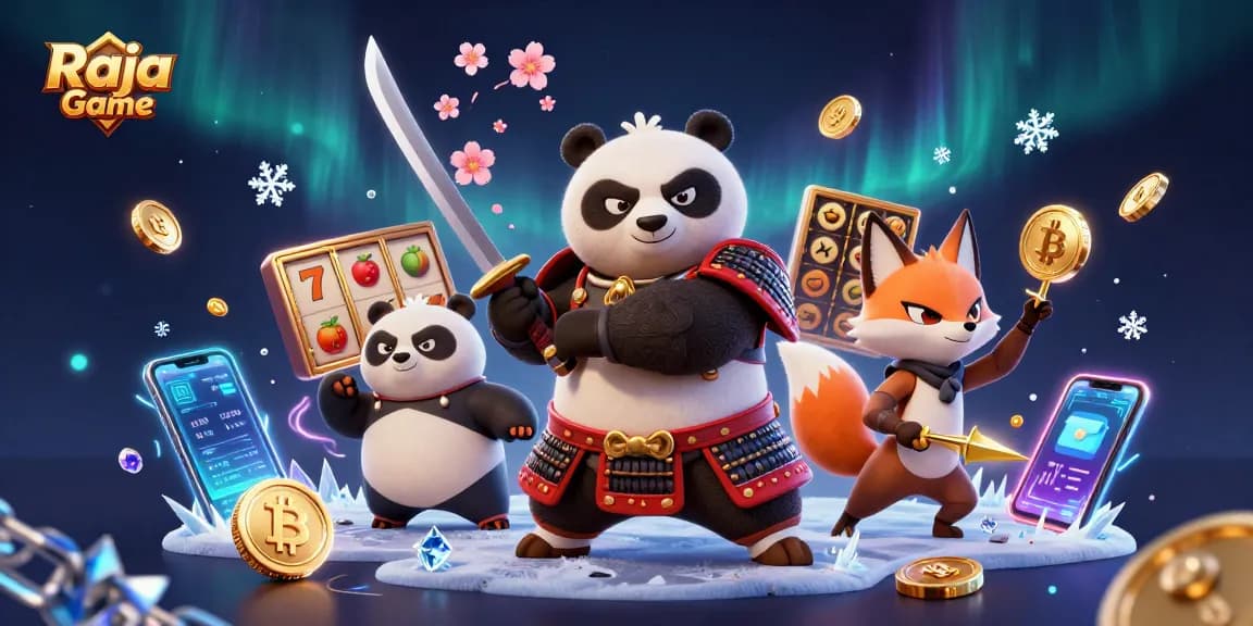 Experience Raja Game with thrilling slot reels and enchanting characters in vibrant action.