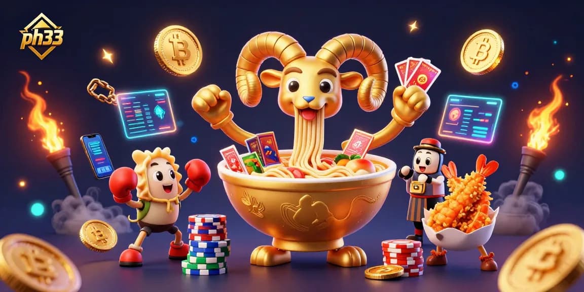Experience thrilling betting adventures at ph33 with vibrant 3D animated characters and casino elements.
