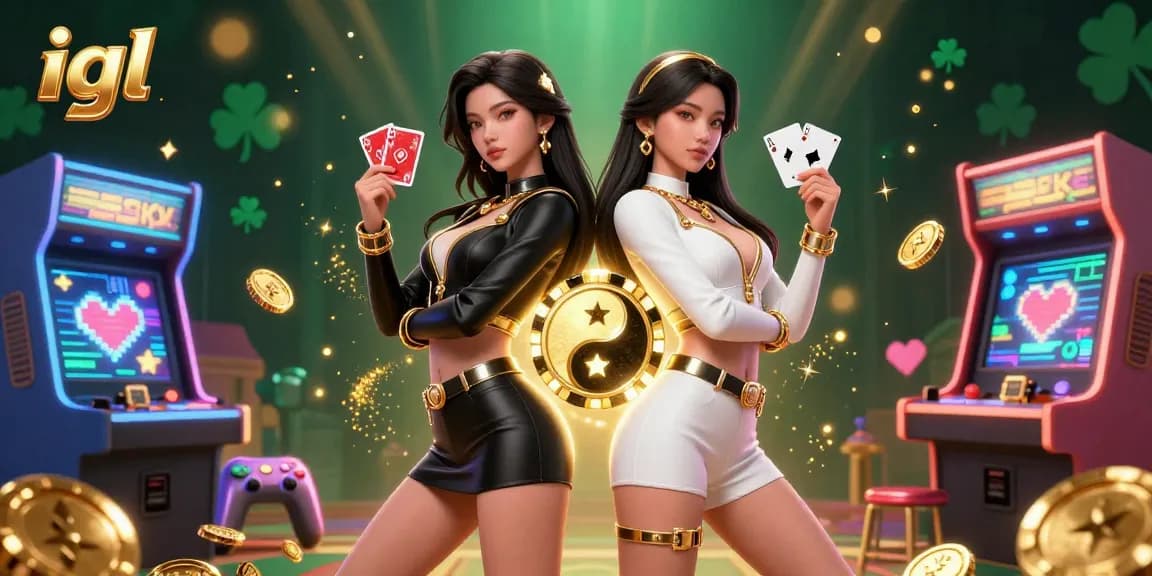 Engage with igl to experience thrilling casino adventures featuring the twin Asian women showcasing their powerful card skills.
