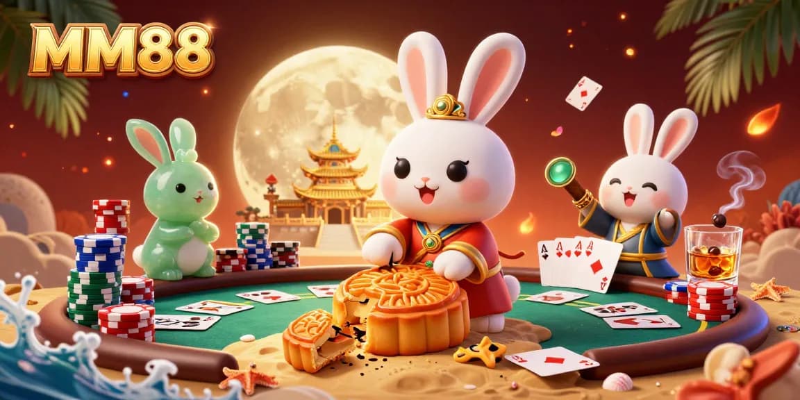 Experience immersive gameplay with MM88 at a vibrant poker scene featuring dynamic characters and rich casino elements.