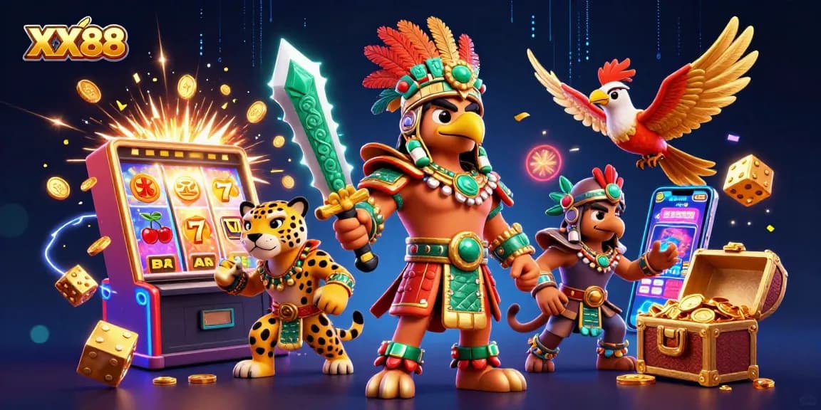 Experience the exciting moments of XX88 with vibrant slot machines and dynamic game elements!