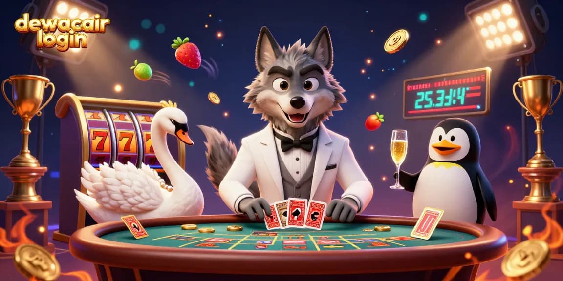 Engage with dewacair login at a vibrant online casino featuring charming characters and dynamic gaming elements.