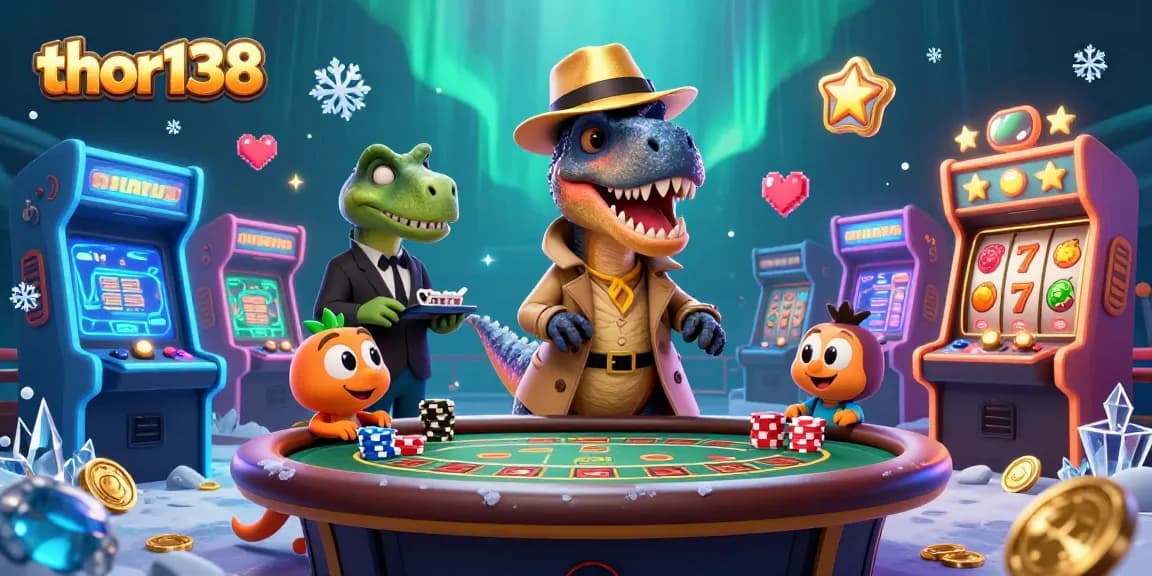 thor138 memenangkan permainan slot dan kartu dengan karakter unik dan elemen kasino
