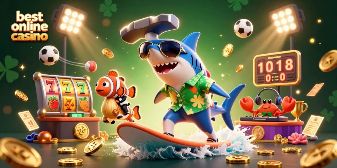 Experience the excitement of the best online casino with vibrant characters and dynamic gaming elements.