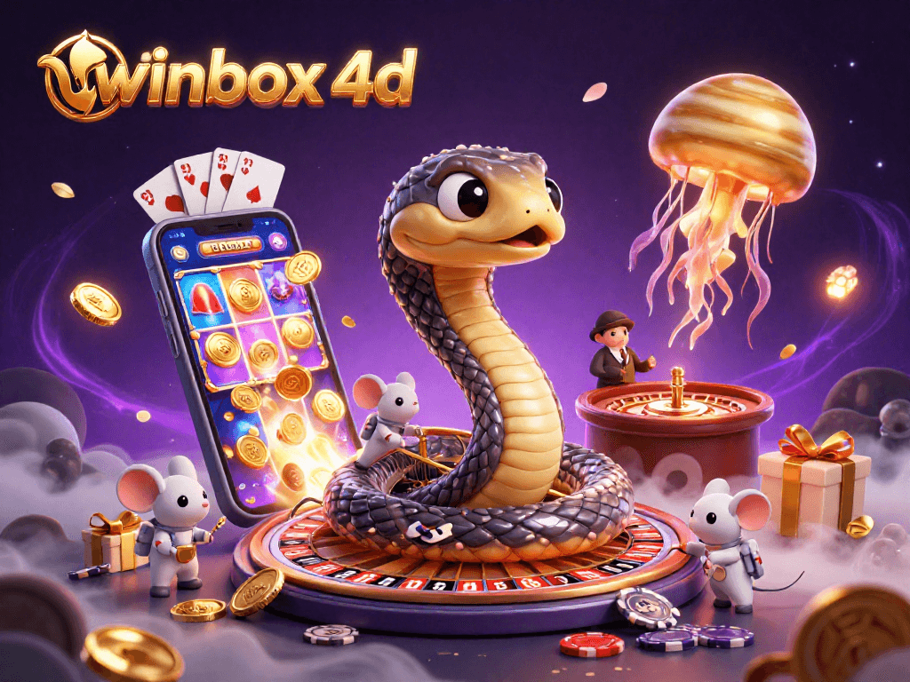 Experience thrilling bets with winbox 4d featuring cosmic characters and vibrant casino elements.