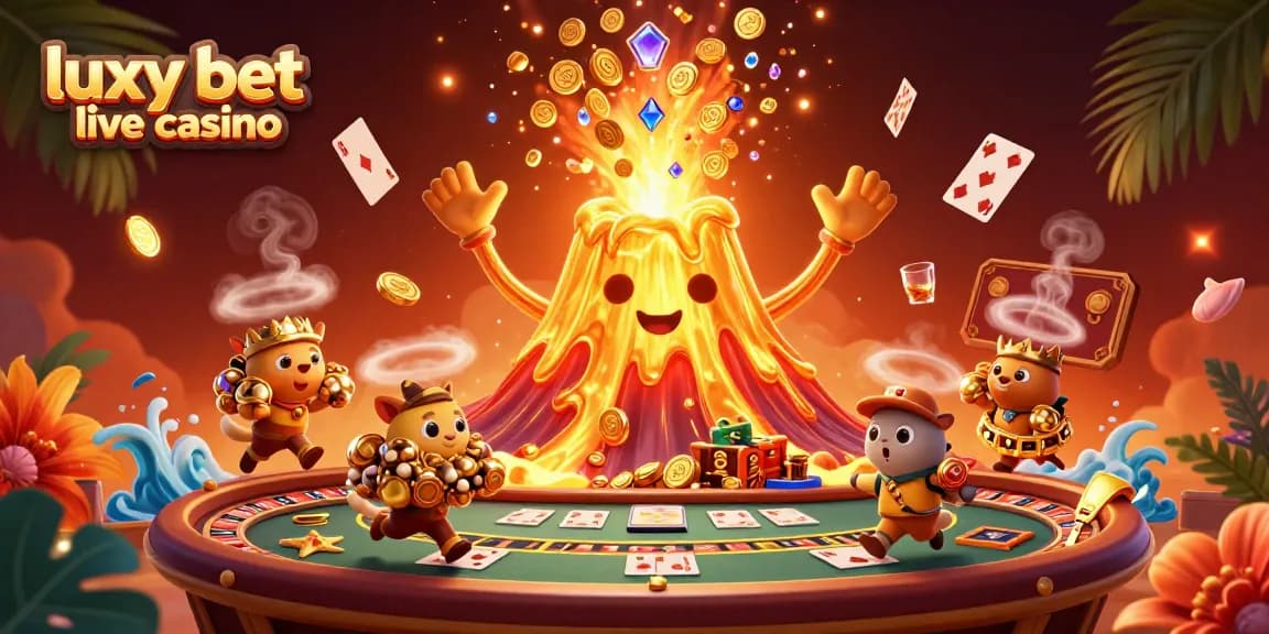 Join the excitement at luxy bet live casino with an eruption of treasures and gaming elements!