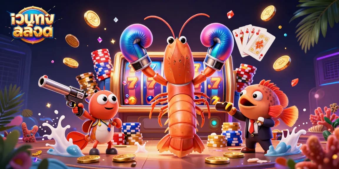 เล่น เว็บตรงสล็อต กับฉาก 3D ที่มีสีสัน featuring รีลสล็อตที่เต็มไปด้วยแอ็คชั่น, ชิปโป๊กเกอร์, และองค์ประกอบเฉลิมฉลอง