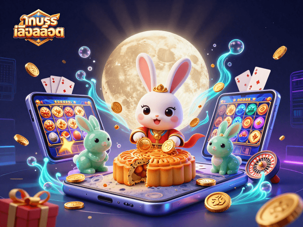Experience ทดลองเล่นสล็อต with winning spins and vibrant animations in a captivating moonlit scene.