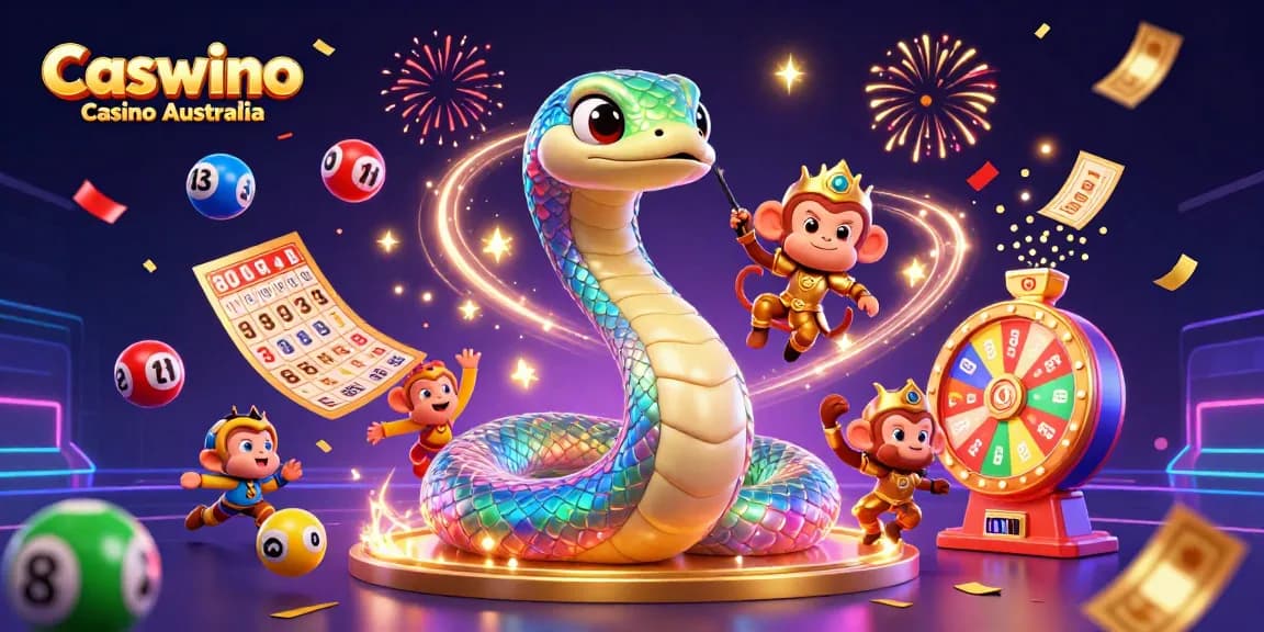 Experience the thrill of Caswino Casino Australia with dynamic creatures and vibrant game elements.