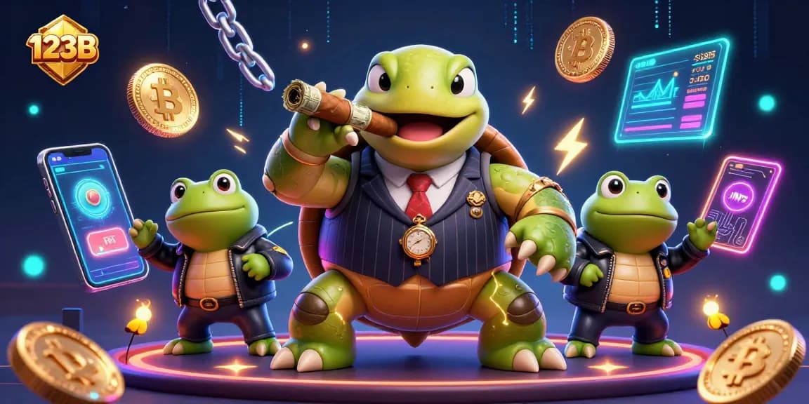 Immerse yourself in the thrilling 123B online casino scene with unique characters and crypto elements.