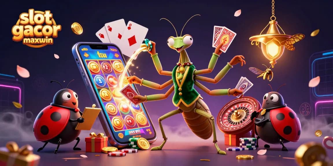 Permainan slot gacor maxwin yang menarik, dengan grafis 3D dan karakter unik di kasino digital.
