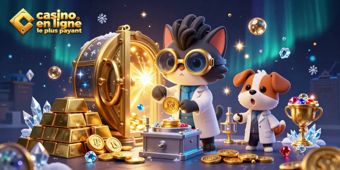 Découvrez des gains élevés au casino en ligne le plus payant avec une illustration passionnante sur le thème de l'or.