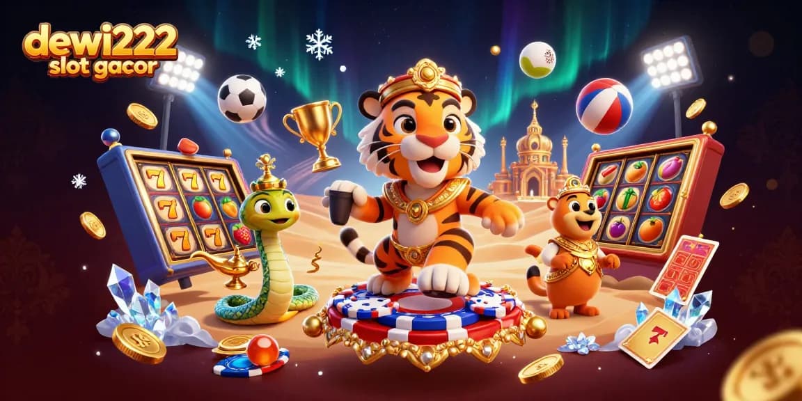 Gali kemenangan seru di dewi222 slot gacor dengan simbol buah, jackpot, dan karakter magis.