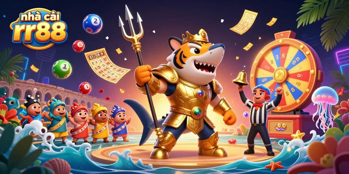 Engage with the exciting world of nhà cái rr88 through this vibrant scene showcasing underwater gambling excitement.