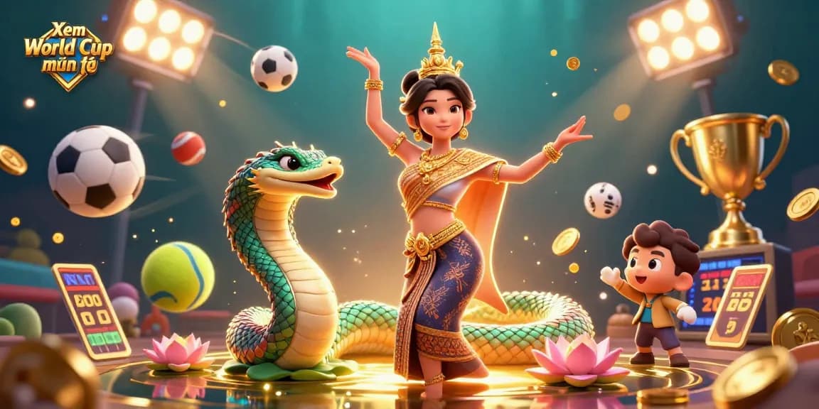 Xem World Cup miễn phí while enjoying the dynamic gameplay experience with sports elements and vibrant characters.
