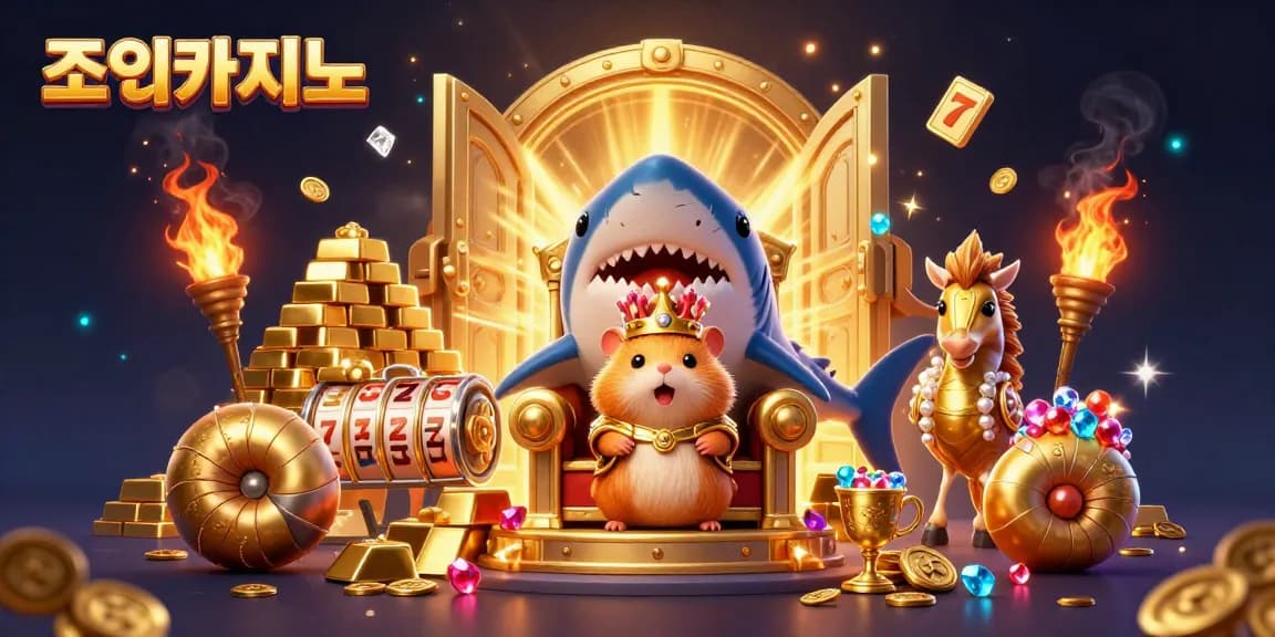 Play at 조이카지노 with a fierce golden hamster king and treasures of jackpot games.