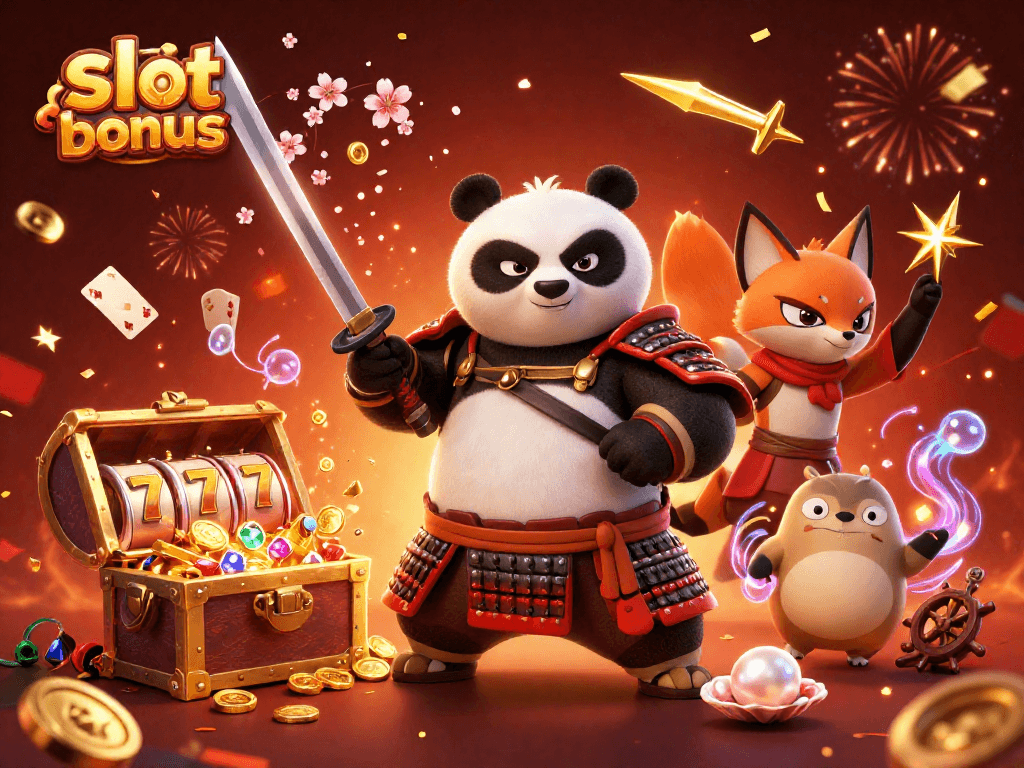 Engage with the slot bonus through a vibrant 3D scene of dynamic characters and exciting casino elements.