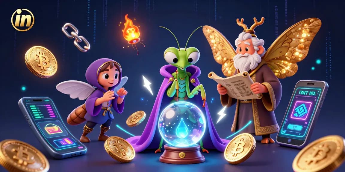 Win big while immersing in the mystical world of online gambling in this vibrant illustration.