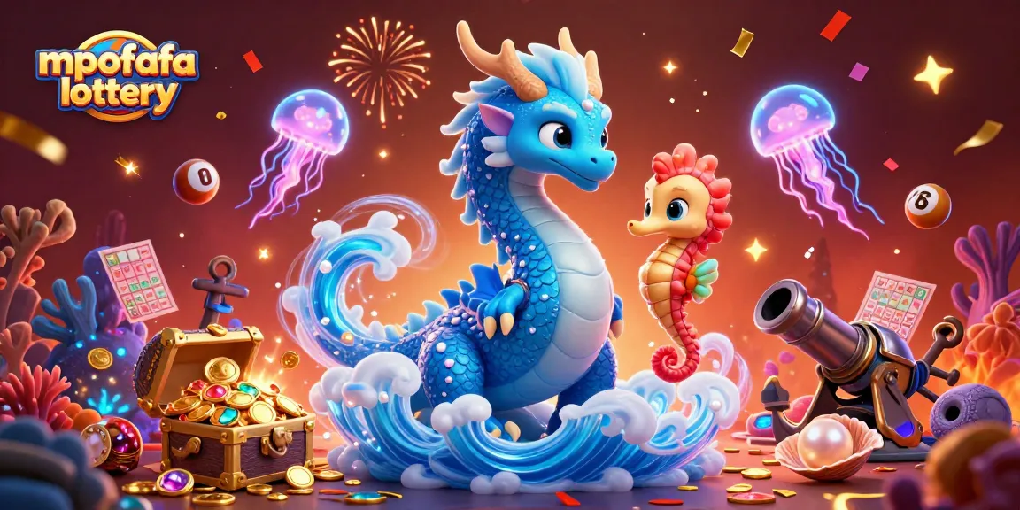 Experience the excitement of mpofafa lottery with a vibrant scene featuring a mystical water dragon and enchanted elements.
