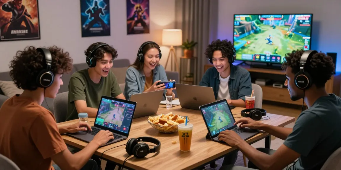 Akses BATIK88 GAMES dalam suasana bermain game online bersama teman-teman di ruang tamu yang nyaman.