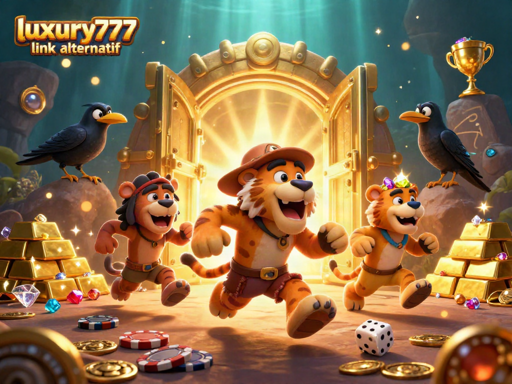 Dengan menggunakan luxury777 link alternatif, pasangan sabertooth dan manusia gua beraksi di kasino prasejarah yang meriah.