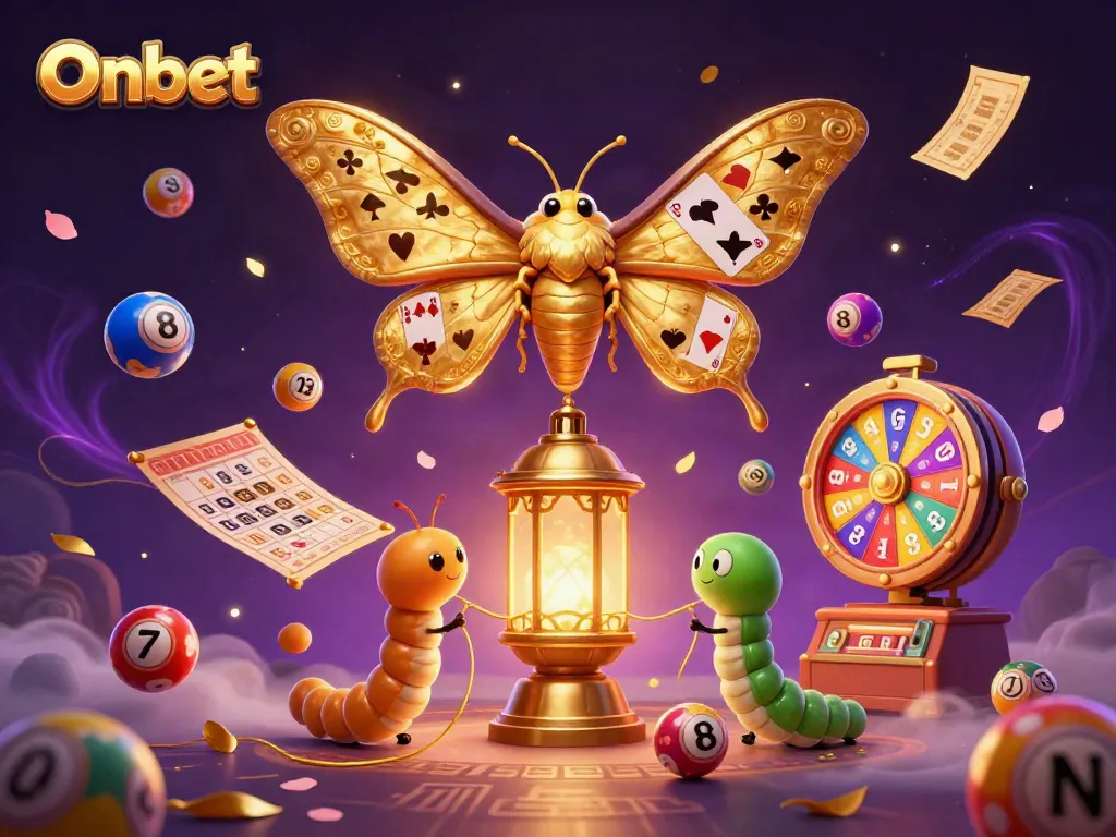 Experience thrilling gameplay with Onbet's casino magic in a vivid, enchanting scene.