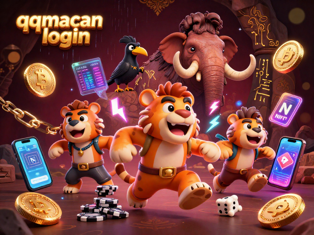 Experience the thrill of qqmacan login with neon-infused casino action in a prehistoric setting.