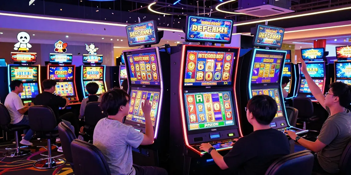 Pengalaman seru bermain slot gacor di kasino online Dewa123 dengan pemain merayakan kemenangan.