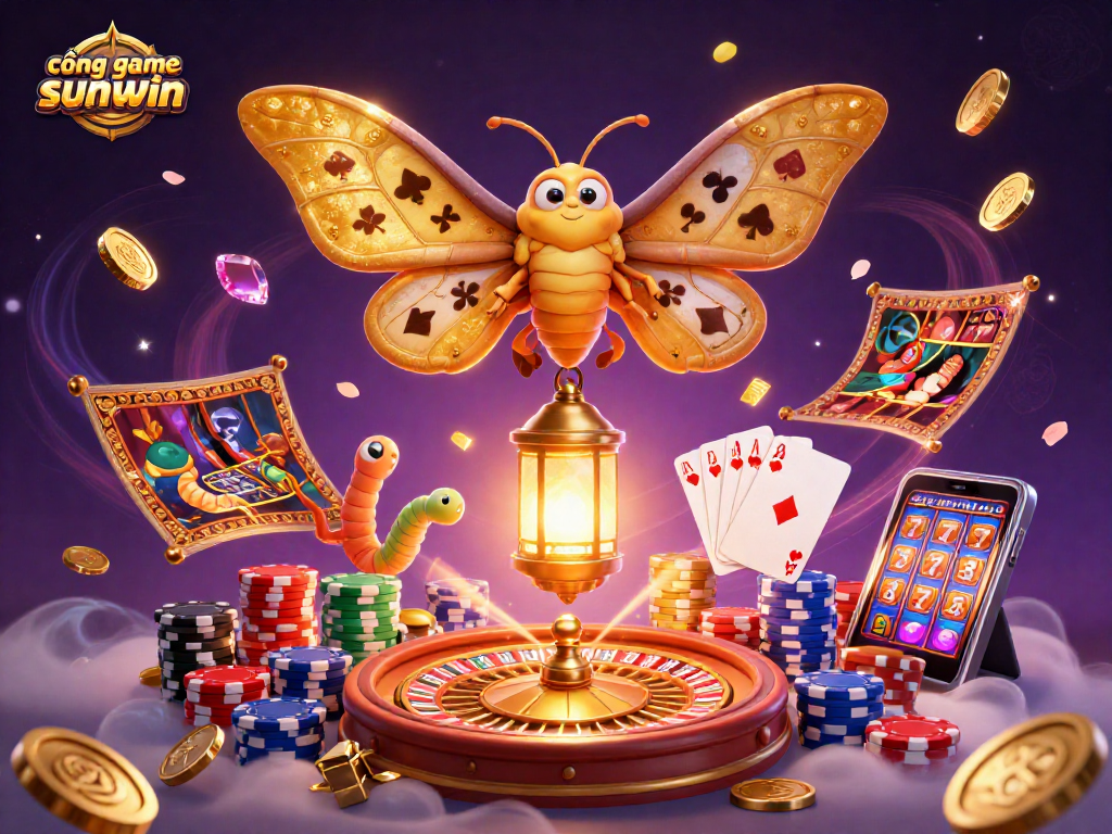 Experience thrilling jackpots at cổng game sunwin with dazzling 3D graphics and casino-themed elements.