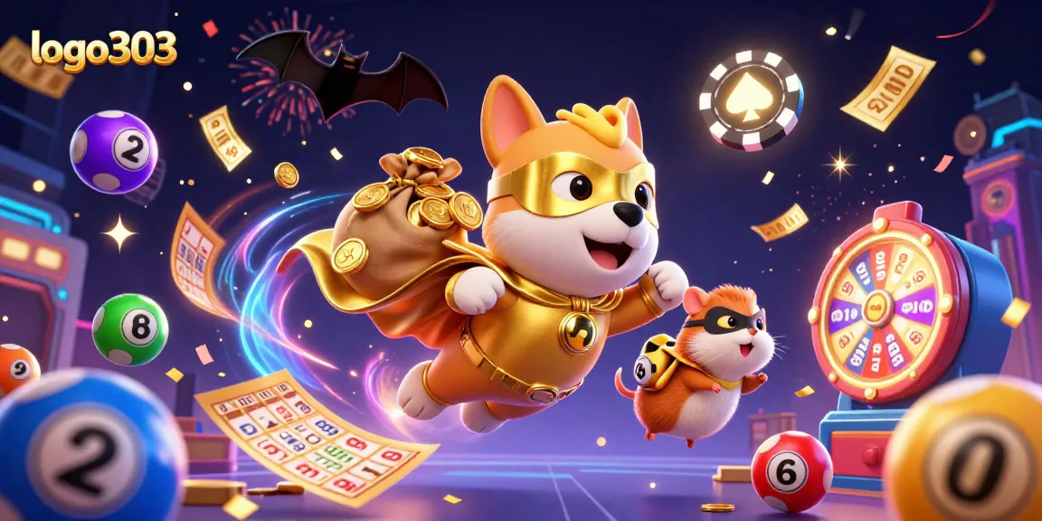 Logo303 menghibur dengan anjing super dan hamster bermain lotere sambil mendapatkan emas.