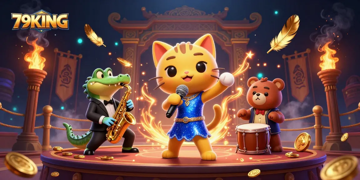 Experience the excitement of 79KING with vibrant characters and dynamic casino elements.