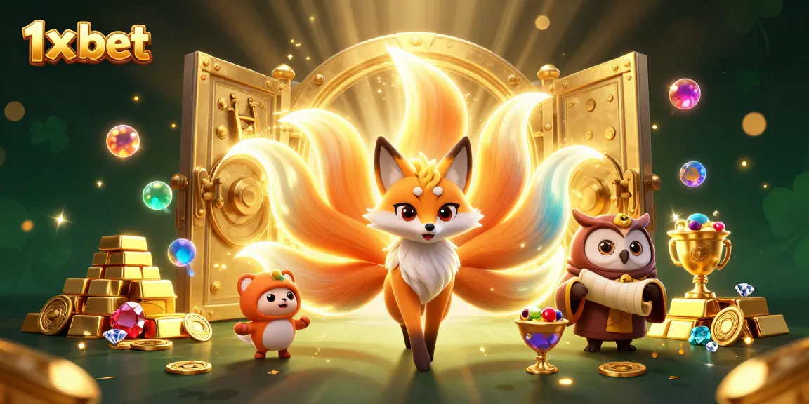 Experience thrilling 1x bet odds with a vivid 3D casino fantasy illustration featuring sparkling treasures.