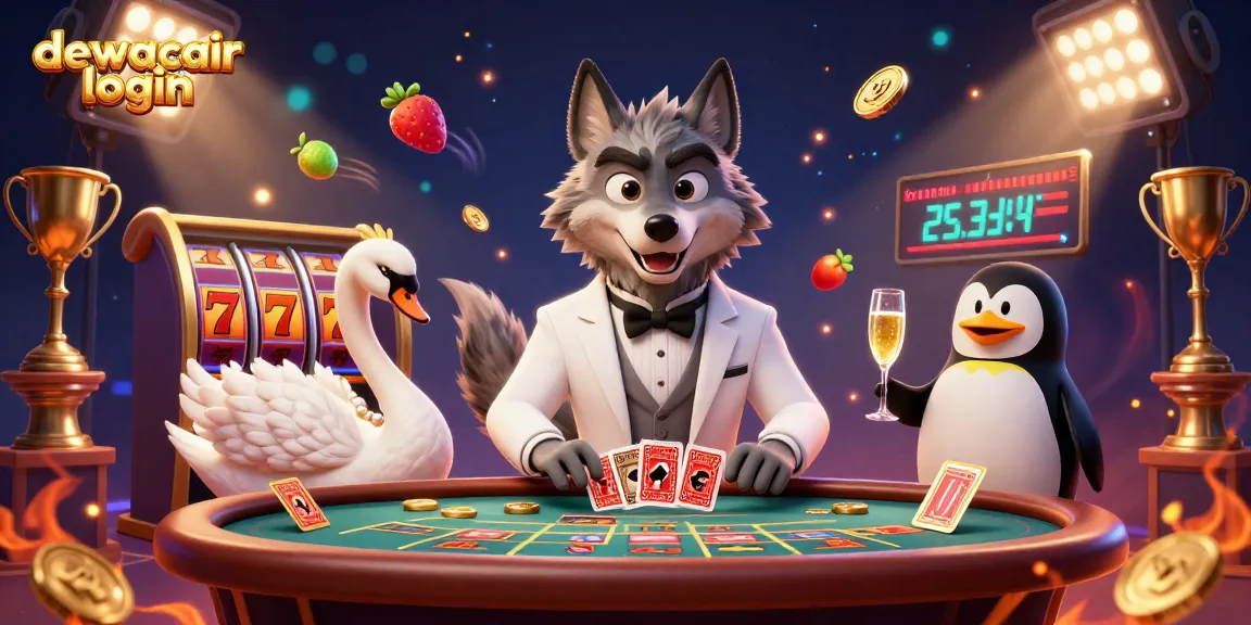 Engage with dewacair login at a vibrant online casino featuring charming characters and dynamic gaming elements.