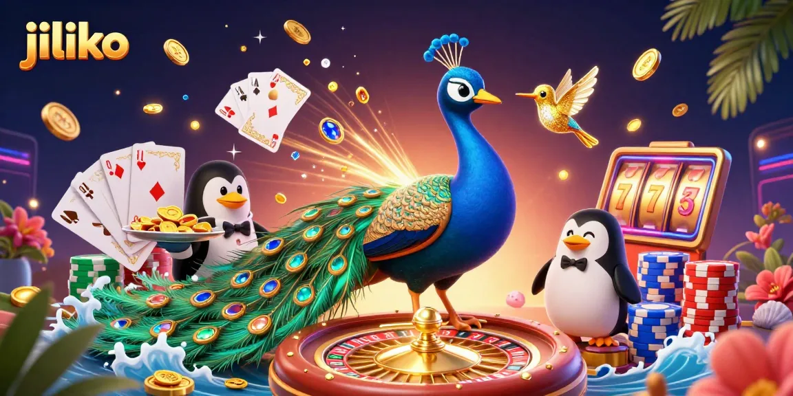 Engage with jiliko's exciting casino atmosphere featuring a vibrant 3D scene.
