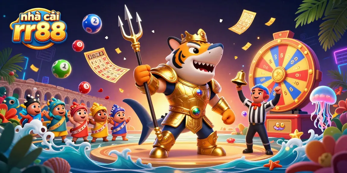 Engage with the exciting world of nhà cái rr88 through this vibrant scene showcasing underwater gambling excitement.